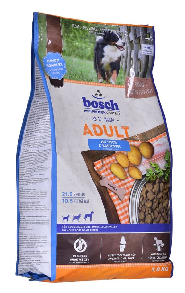 BOSCH Kala ja peruna - kuiva koiranruoka - 3 kg