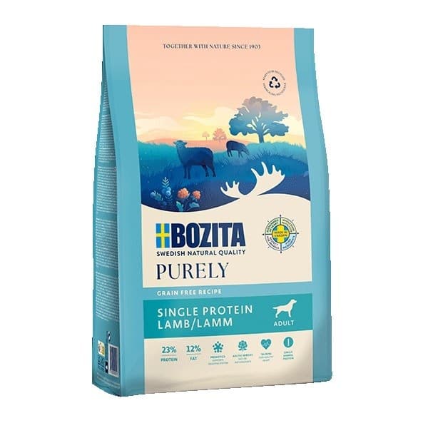 BOZITA Purely Adult Lam - tørfoder til hunde - 2,5 kg