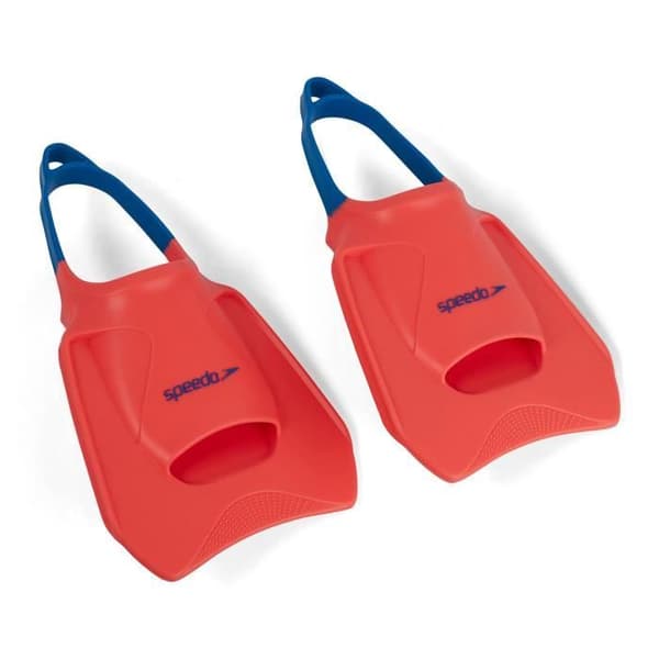 Speedo Biofuse Fitness Fin simöronproppar - fluro tangerine/pool blå/blå låga - 42/45