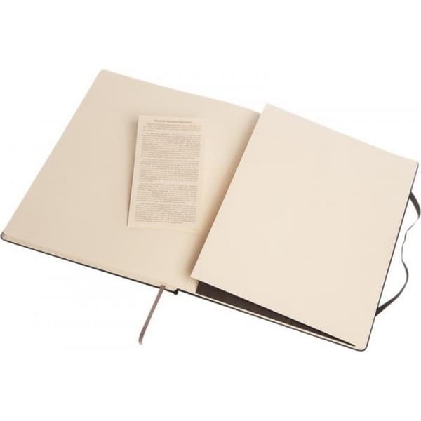 Moleskine Classic XL Hard Cover Ruled Notebook med hårdt omslag Solid Black One Size