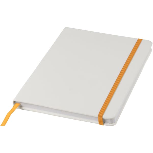 Bullet A5 Spectrum Notesbog med elastisk rem White/Orange One Size