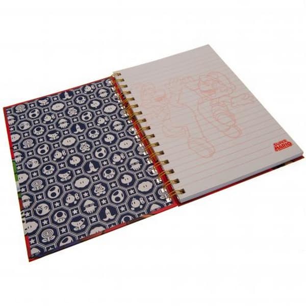 Super Mario Character Spiral Notebook