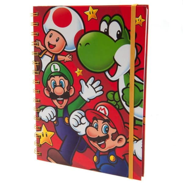 Super Mario Character Spiral Notebook