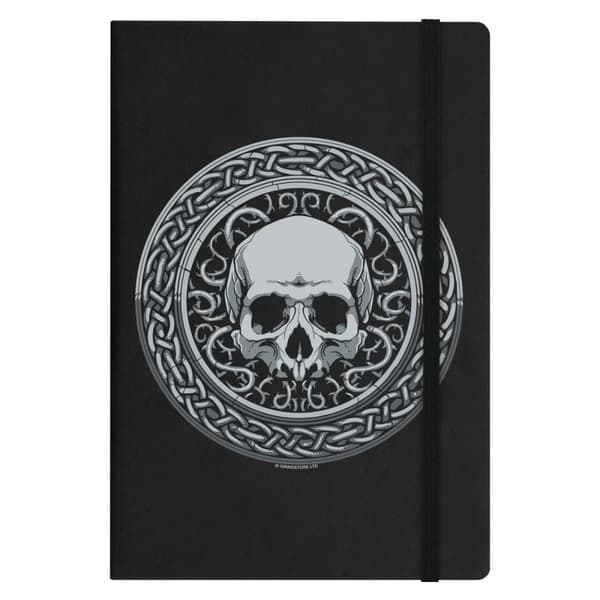 Grindstore Roman Skull A5 hårda omslag anteckningsbok Black One Size