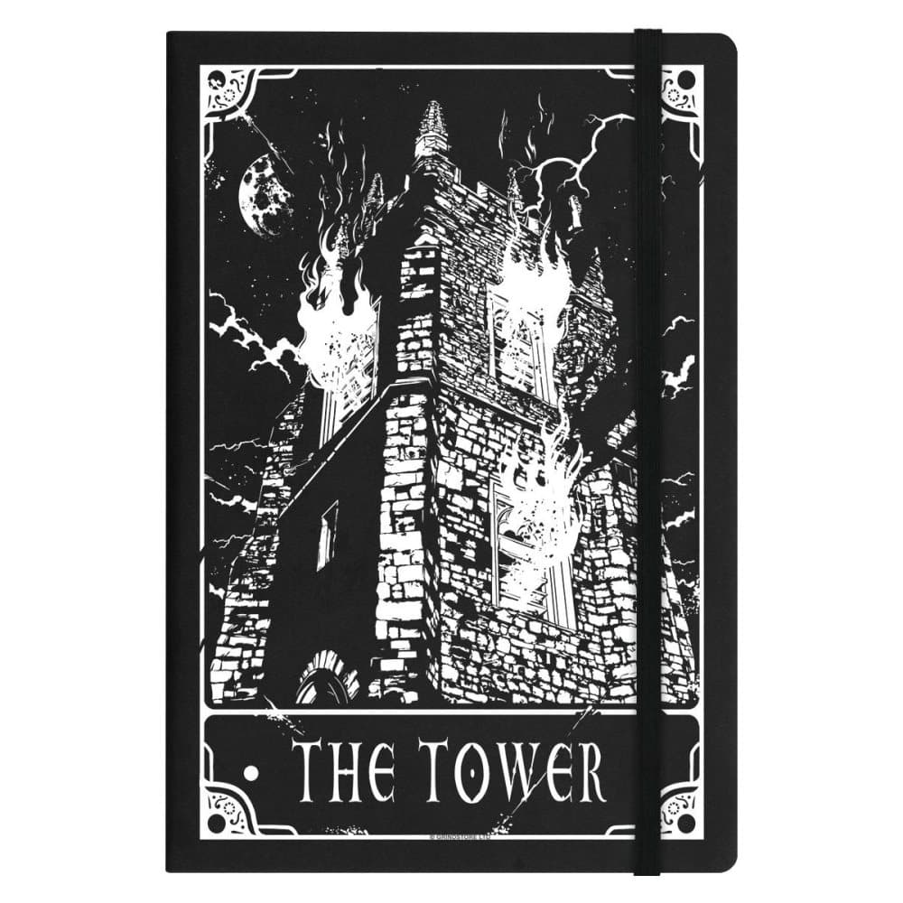 Deadly Tarot The Tower A5 Hard Cover anteckningsbok med hård omslag