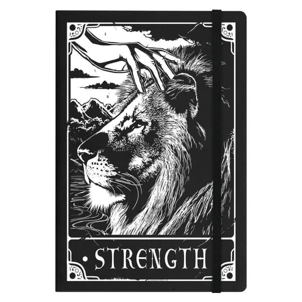 Deadly Tarot Styrke A5 Hard Cover Notebook Black One Size