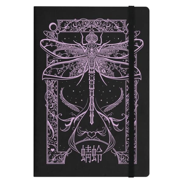 Grindstore Cryptic Dragonfly A5 notesbog med hårdt omslag Black One Size