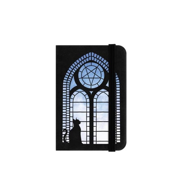 Grindstore Black Cat Fenestra Mini Black Notebook Black One Size