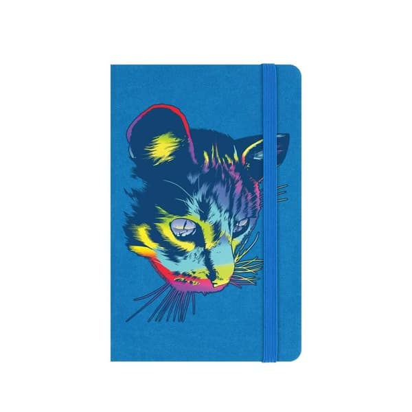 Unorthodox Collective Rainbow Cat A6 Hard Cover Notebook Blue One Size