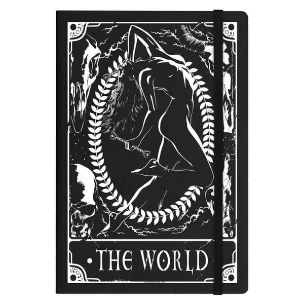 Deadly Tarot Världen A5 hårda omslag anteckningsbok
