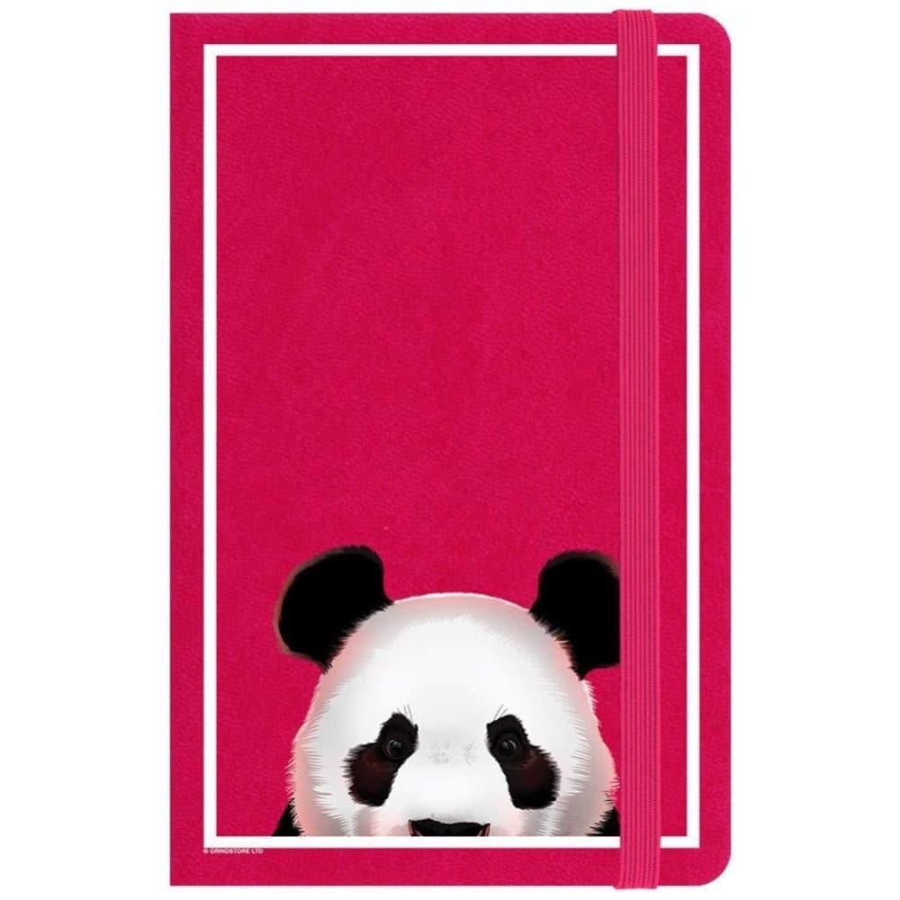 Inquisitive Creatures Peeking Panda anteckningsbok