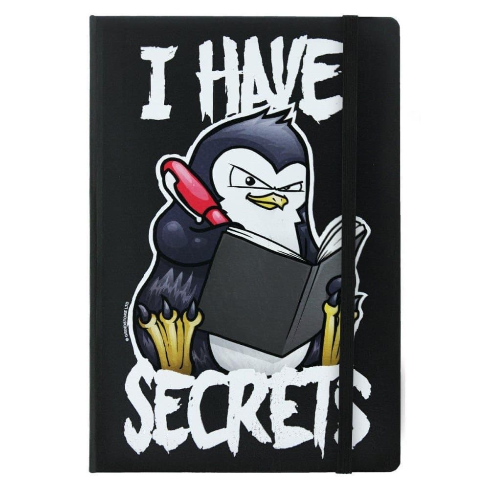 Psycho Penguin I Have Secrets A5 hårda omslag anteckningsbok