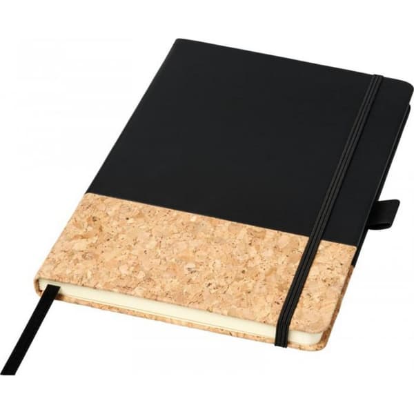 JournalBooks Evora A5 Cork Thermo PU Notesbog A5 Cork Thermo PU Solid Black A5
