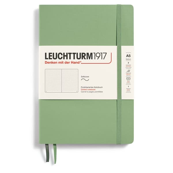 Anteckningsbok A5 Soft Prickad Sage Leuchtturm1917