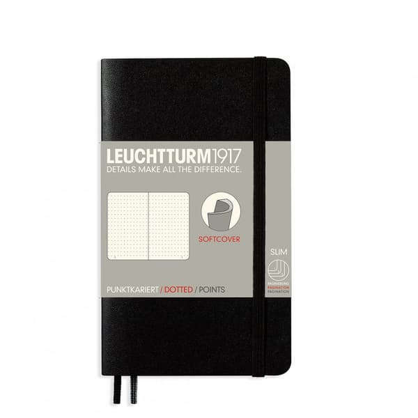 Anteckningsbok A6 Soft Prickad Black Leuchtturm 1917