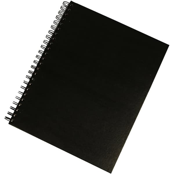 Dokumentationsbog, str. 23x30,5 cm, 120 g, sort, 1 stk.
