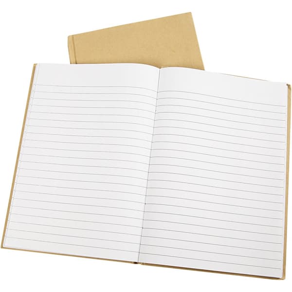 Noteringsbok, A5, 60 g, brun, 1 stk.