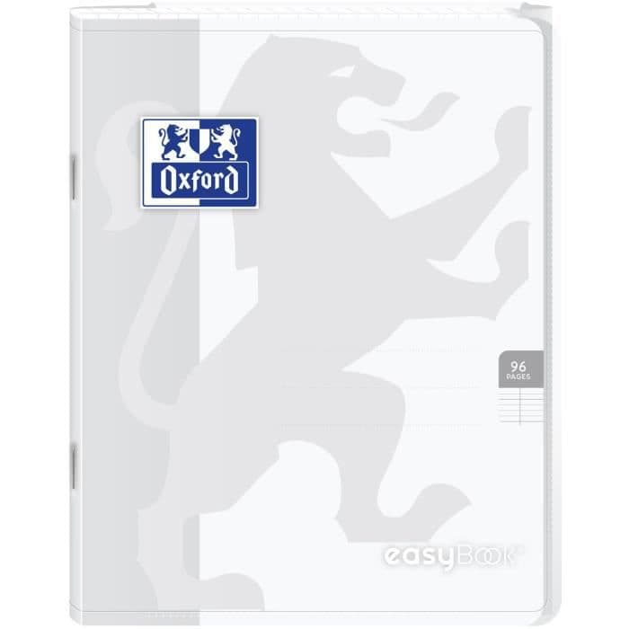 OXFORD Easybook hæftet notebook - 17 x 22 cm - 96p seyes - 90g - Farveløs