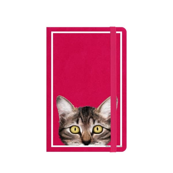 Inquisitive Creatures Kitten A6 Notebook Pink A6
