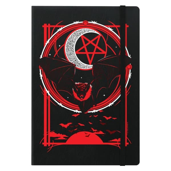 Grindstore Goth Bat A5 anteckningsbok Black/Red A5