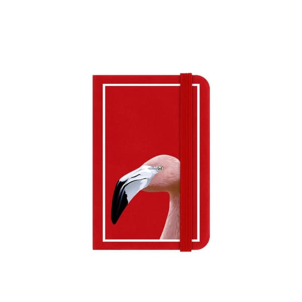 Inquisitive Creatures Flamingo notesbog Red One Size