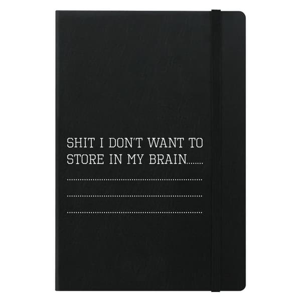 Grindstore Shit I Dont Dont Want To Store In My Brain A5 Notebook Black One Size