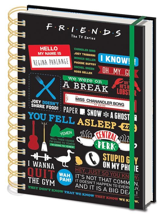 Anteckningsbok - Friends (Infographic)