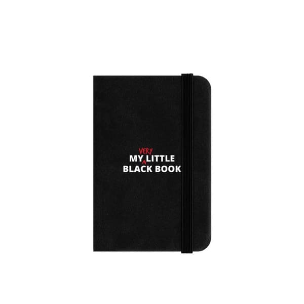 Grindstore Min meget lille sorte bog Notesbog Black/White One Size