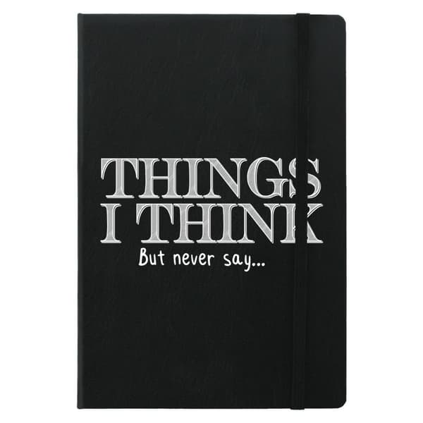 Grindstore Things I Think But Never Say A5 Notebook Black/White One Size