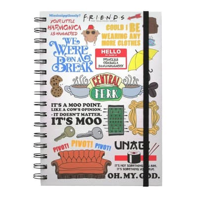 Friends The One With The Quotes A5 Wirebound Notebook