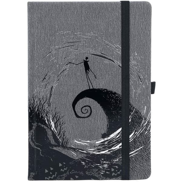 Nightmare Before Christmas Moonlight Madness A5 Notebook Grey/Black A5