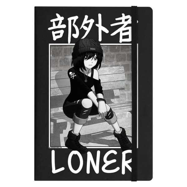 Tokyo Spirit Loner A5 notesbog Black/White One Size