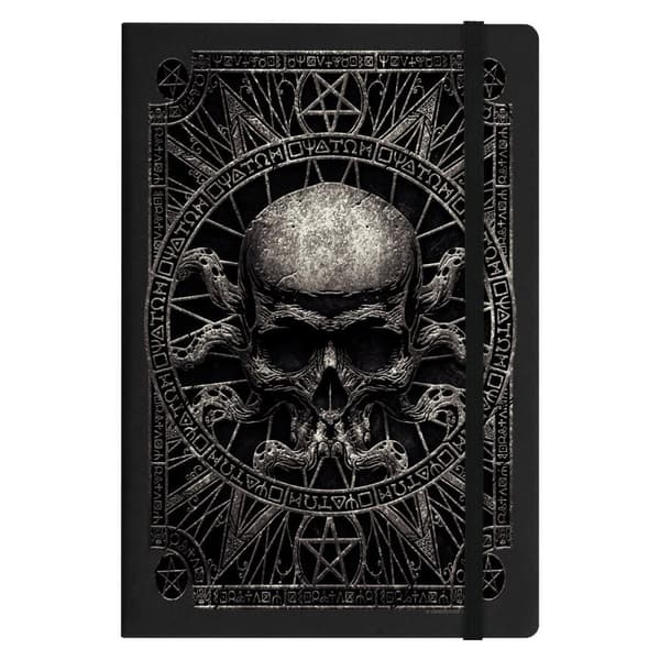 Grindstore Pagan Skull A5 notesbog Black One Size