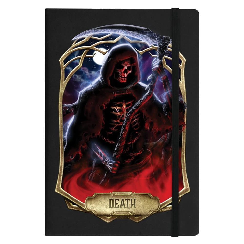 Deadly Tarot Obsidian Death A5 anteckningsbok