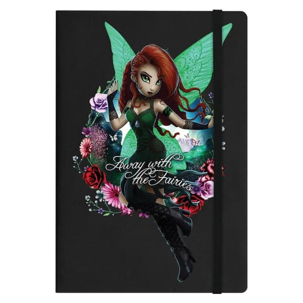 Hexxie Away With The Fairies Saffron A5 Notebook Black A5