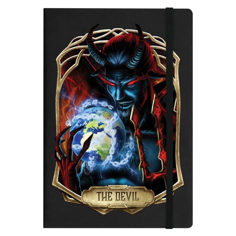 Deadly Tarot Obsidian The Devil A5 anteckningsbok