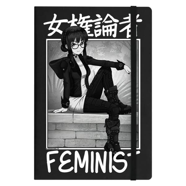 Tokyo Spirit Feministisk A5 notesbog Black/White One Size