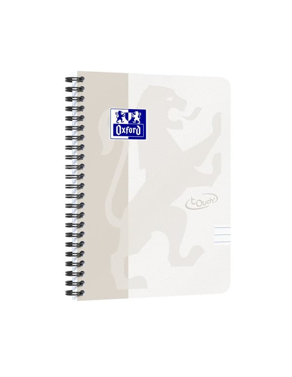 Kollegieblock Soft Touch A5+ Linjerat Sand Oxford