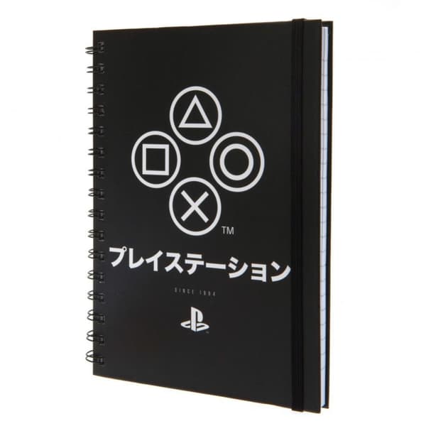 Playstation A5 trådbunden notesbog Black/White One Size