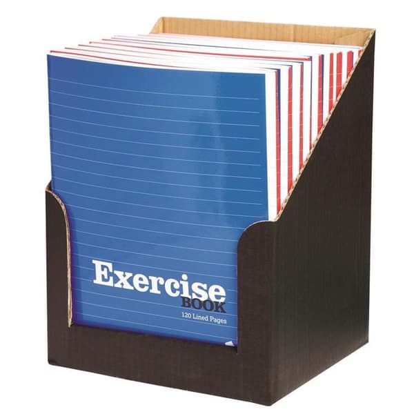 Silvine Exercise Ruled Notebook (Pack of 18) Multicoloured 203mm x 165mm
