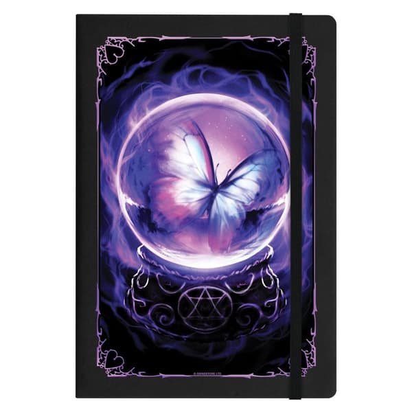 Grindstore Spirituel sommerfugl A5 notesbog Black One Size
