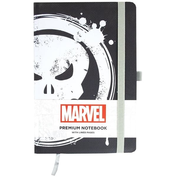 The Punisher Premium A5 notesbog Black/White/Red One Size