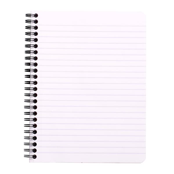 Spiralblock Svart A5+ Linjerat Rhodia