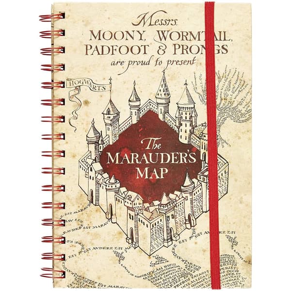 Harry Potter Marauders Map A5 trådbunden anteckningsbok