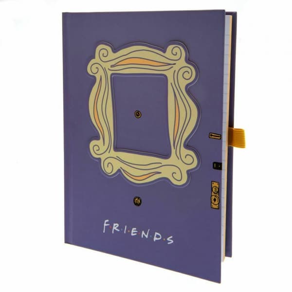Friends Premium Frame Faux Leather A5 Notebook Purple One Size