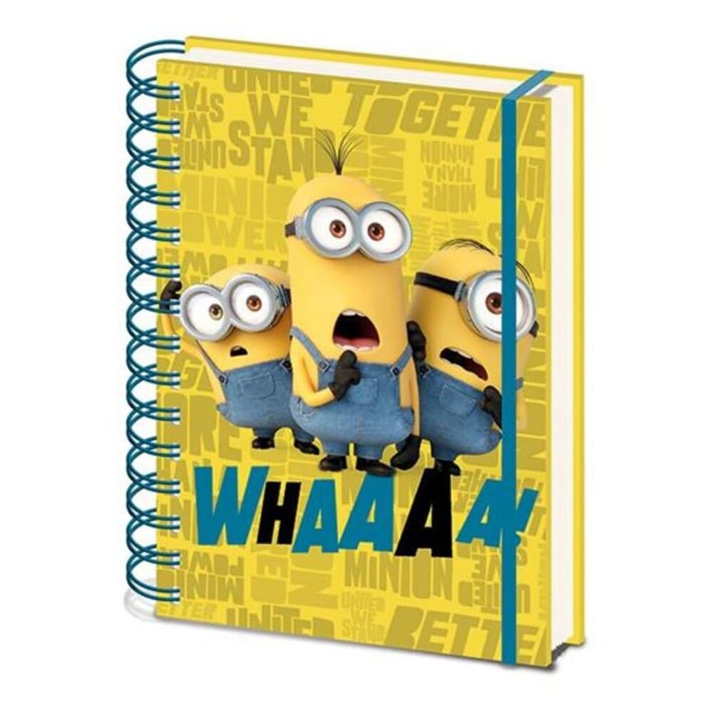 Minions Whaaaa A5 trådbunden anteckningsbok