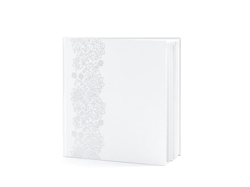 Gästbok Silver blommor