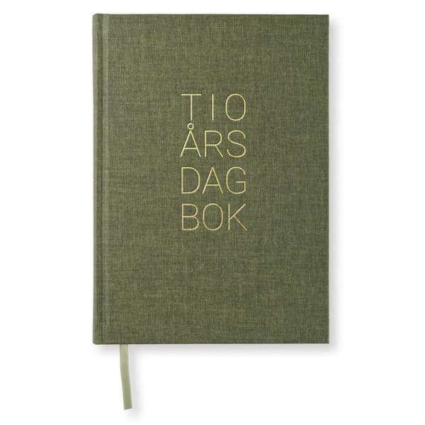 10-års dagbok A5 Khaki Green Paperstyle