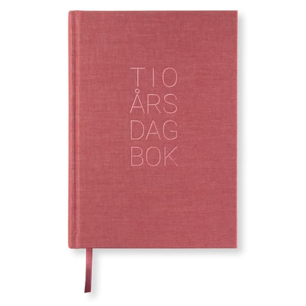 10-års dagbok A5 Red Twist Paperstyle