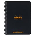 Miniatyrbild 1 av 3: Spiralblock Svart A5+ Prickat Rhodia
